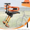 Kids Bike Seat with Handlebar Attachment, Detachable Front Mounted Child Bicycle Seats with Foot Pedals for Children 2~5 Years, Compatible with All Adult Mountain Bikes (Handle+Seat)