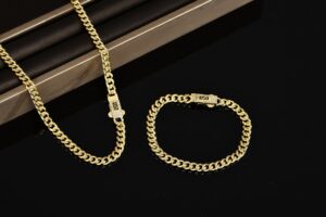 Classics Golden Fashion Miami Cuban S Bracelet Chain Hip Hop Men's And Women's Jewelry Necklace