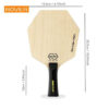 2a01d48720594c1d Hexagon Table Tennis Bat Base Plate Larger Hitting Area Pure Wood Blade Professional Paddle for Tranning Offensive Ping Pong