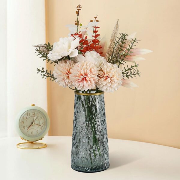 Faux Flowers in Vase,Artificial Flowers in Vase,Table Centerpieces for Dining Room,Flower Centerpieces for Tables,Fake Flowers with Vase,Kitchen Table Decor,Coffee Table Decor