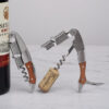 2a128f8fb407ad7b 1pc Stainless Steel Wood Handle Professional Wine Opener Portable Screw Corkscrew Multifunction Beer Cap Bottle