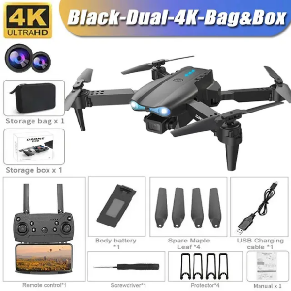 E99 Pro Professional Wide Angle RC Dron HD 4K Camera Mode Foldable Helicopter Aircraft Quadcopter Drone Kid Gift Toys