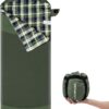 2a1f4edc06398419 Backpacking Flannel Sleeping Bag Lightweight for Adults Hiking Ultralight Compact Sleeping Bag Portable Warm Weather Summer with Compression Sack