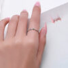 2a22020e0d36c24a Modian Sterling Sier Rainbow CZ Simulated Diamond Stacking Slim Rings Fashion Bands For Women Korea Style Fine Jewelry