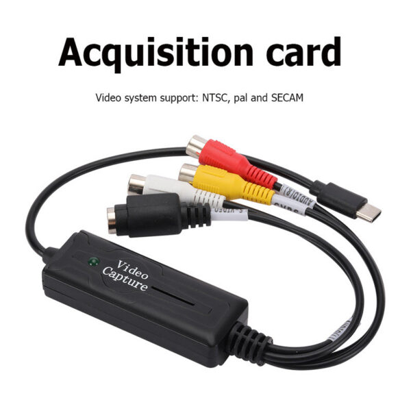 USB 3.1 Video Card DVD/VCD/MP4 Type-C Audio Capture Adapter Converter 1 Channel for PC Smartphone