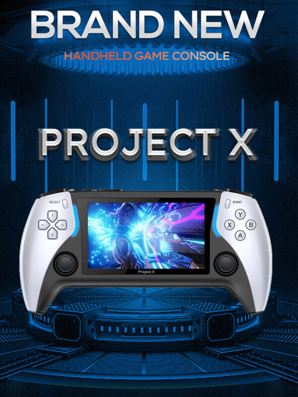 2a345b650c2ecf8d PROJECT-X Handheld 4.3 Inch IPS Screen Portable Video Player HD Game Console 2 Controllers Children's Gifts