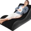 2a35c529fe6dee8b Inflatable Couch with Built in Pump - Upgraded Extra Size Air Lounger Sofa, Portable Folding Blow up Mattress, Inflatable Bed Waterproof Air Mattress Sofa Chair for Home, Camping/Rose-red