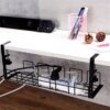 2a3669087788bf3a Under Table Rack Metal Cable Management Tray Home Office Desk Wire Organizer No Punching Kitchen Storage Accessories