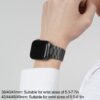 2a36ffac90c3b263 iiteeology Compatible with Apple Watch Band 49mm 45mm 44mm, Upgraded Solid Business Stainless Steel Band for Apple iWatch Series 9/8/7/Ultra,Space Gray
