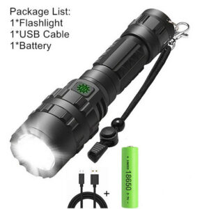 2a3c3e182636b91d Professional Hunting Tactics Night Reconnaissance LED Flashlight L2 Lamp Beads Waterproof Rechargeable Outdoor Portable Torch