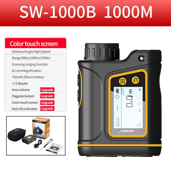 2a3eb090d329f6c0 SNDWAY Rangefinder Distance Meter Laser Range Finder 1000M 1500M Telemeters Professional Camera Golf Supplies Accessories