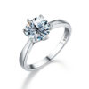 2a40f822ed079a3c GRA 0.5ct 1ct Real Moissanite Ring Engagement Wedding Diamond Rings for Women Sterling Sier Quality Fine Jewelry