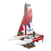 Bricks Toy F50 Hydrofoil Catamaran Sailboat Model Building Block Particle Kids Assembly Toy Tabletop Decoration Boy Adult Gifts