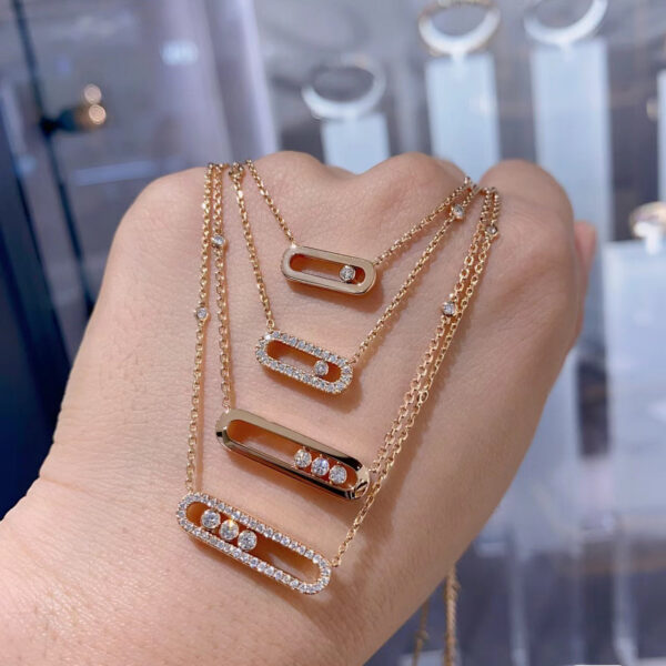 2a56821af519bc65 Cmon Kstar Classic Sterling Sier Plated Gold High Quality Moving Diamond Women's Necklace Pendant Exquisite Gift