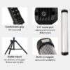 Portable RGB Magnetic Photography Lighting Handheld LED Stick Lamp Vlog Fill Light For YouTube Video Picture Shooting