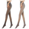 2a6ae7692cc54f41 Socks & Hosiery 2pcs 220G Winter Fleece Panty Women's Warm Tights Thick Thermal Pantyhose Thermo High Elastic Leggings#RU1