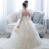 2a71a03ac1a3549d Flower Gown Baby Girl Dresses For Birthday Beaded Puffy Little Girls Pageant Dress Toddler First Communion Gowns