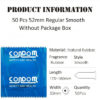 2a7bc8cdbc5d9f4f 50pcs/Box Ultra Thin Lubricated Condoms Natural Rubber Latex Penis Sleeve Sex Shop
