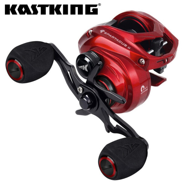 2a95d7959759a8dd KastKing Spartacus II Red Color Baitcasting Reel 8KG Max Drag 7+1 High Speed Gear Ratio Fishing Coil
