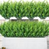 2a9d3d48fd18101a AmyHomie 20 Bundles Artificial Flowers Outdoor UV Resistant Faux Flowers No Fade Fake Plastic Plants Garden Porch Window Box Decorating(Bright Yellow)