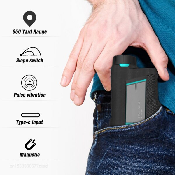 2abe97448d313cee Mileseey PF260 Distance Laser Rangefinder with Slope Vibration Magnetic Rechargeable for Golf Hunting Travel