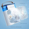 2ac24e5d31bc5d72 Modern portable LED night light humidifier USB electric 3 in 1 fan for room, kitchen, office home-appliance