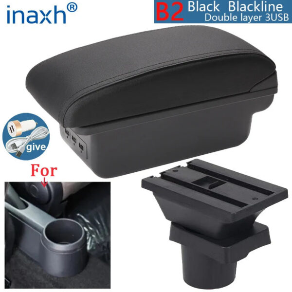 2ac3539ea0020f94 For Volkswagen UP Armrest Box For Skoda Citigo VW UP Seat Mii Car Armrest Console Storage Box Cup Holder Car Accessories