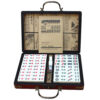 Numbered Mahjong 144 Tiles Mini Mah-Jong Set Portable Toy with Box Traditional Chinese Version Game