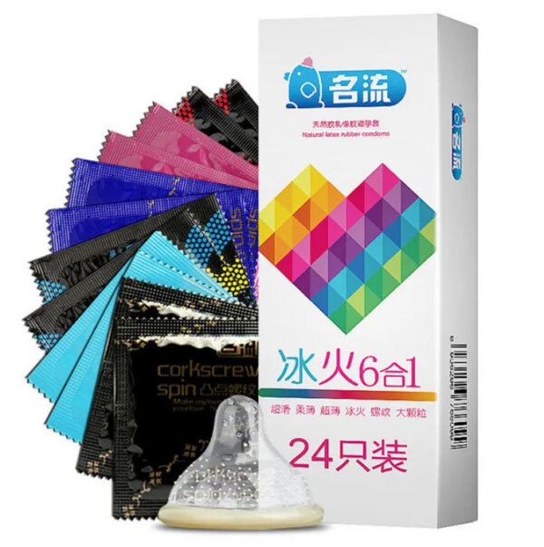 2adcd6cbf0cc920a 24pcs Ultra Thin Condom Adult Sex Toys Smooth Lubricatted Penis Sleeves Ice Fire Feeling Condoms Sex Products Contraception