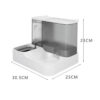 Large Capacity Automatic Cat Dispenser Drinking Water Bowl Pet Supplies Wet and Dry Separation Dog Food Container