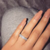 14K White Natural Diamond Jewelry Bizuteria Gemstone for Women De Wedding 14 K Gold Anillos Mujer Ring