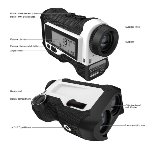 2ae94dcb7d2e79d3 Laser Rangefinder 1200/800/600M Type-C Flag-Lock Slope with Vibration and LCD Unit Yard Pin for Hunting Golf Distance Meter