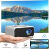 YT300 Portable Mini Projector 24 ANSI HD 1080P Wired and Wireless Mobile Home Theater Projection