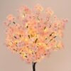 Sunm Boutique 8-Pack 47.2 Ft Artificial Cherry Blossom Garland Cherry Blossom Hanging Vine with 65.6 Ft Long 160 LED String Lights Silk Sakura Vines Garland for Wedding Party Home Decor, Pink