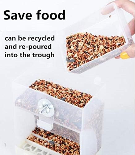 2aefbbcfb5116b4a Large Capacity- Parrot Automatic Feeder,No Debris Bird Feeder, Parrot Cage Accessories Canary Parrot Bird Parrot Seed Food Container (Can Hold a Variety of Food) by Old Tjikko