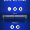 2af402c57bd41ca1 Jeecoo M20 Bluetooth Computer Speakers for PC Desktop Monitor, Wired USB-Powered,Combine/Separate to Customize Your Desk