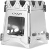 Lixada Compact Folding Wood Stove for Outdoor Camping Cooking Picnic