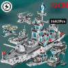 1560pcs Model Warships Building Blocks Construction Navy Battleship Army Boat Aircraft Bricks Toys for Children Gift