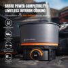 2b1b48212109e2e4 Nomad Cooking System, Electric Camping Stove 200-1000W with Pan & Pot, 120V Portable Outdoor Cooking Gear Set, Windproof Cookware for RV, EV, Overland, Vanlife, Car Camping