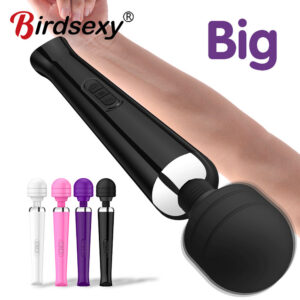 2b1c1a86d1a4a389 Powerful Magic Wand Vibrator Women Big AV Body Massager G Spot Clitoris Stimulator USB Charging Adult Sex Toys for Woman