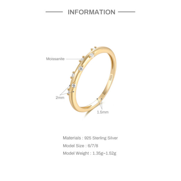 2b2a7292016398a4 Sterling Sier Rings For Men Women D Color VVS1 Claw Inlaid Sparkling Moissanite Diamond Ring Original Wedding Jewelry