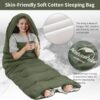 Naturehike Sleeping Bag for Adult,Combine Double Sleeping Bag,Oversized 220×85cm,L and R,3 Season,Ultralight Lightweight Compact with Compression Bag