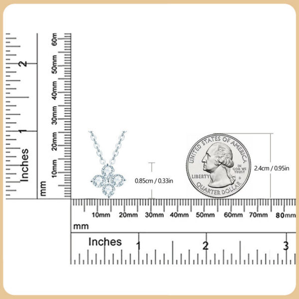 EWYA Real 0.4ct Clover Moissanite Pendant Necklace for Women Party S Sterling Sier Diamond Chain Necklaces Fine Jewelry