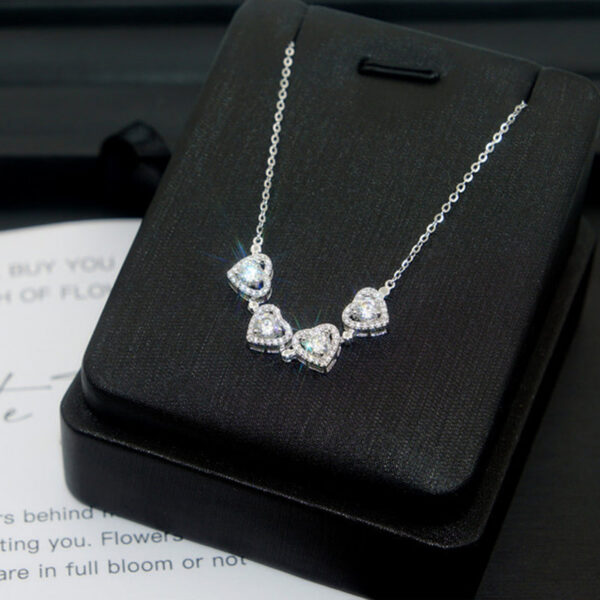 2b3f6d357834d127 2024 New DJMAX Full Moissanite Necklace For Women Original Sterling Sier Mobius Strip Lady Diamond Clavicle Chain
