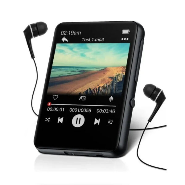 2b45906950fcdffc 32GB 2.4'' Touch Screen Mp3 Player with BT 5.0, MP3 Player with Built-in HD Speaker FM radio and voice recording