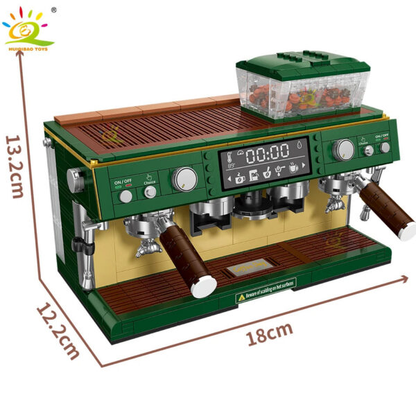 2b465355bfb9bd55 HUIQIBAO 928PCS MOC Coffee Machine Model Micro Building Blocks Mini Diamond City Friend Bricks Set Children Toys Kids Girl Game