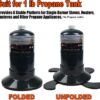 2b4a19470434b4ed Propane Cylinder Base, 16oz/1lb Gas Cartridge ABS Plastic Base Bracket Gas Bottle Fixed Support, Foldable Gas Tank Base Replacement for Camping Hiking Outdoor
