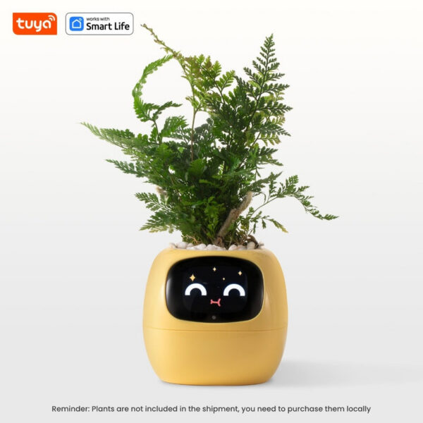 Tuya Ivy Smart Planter,Endless Over 49 Rich Expressions,7 smart sensors,AI Chips Make Raising Plants Easy and Fun