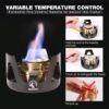 2b615a7e2a5cc13b REDCAMP Mini Spirit Burner, Ultralight Portable Alcohol Stove for Backpacking Hiking Outdoor, Small Lightweight Camping Stove for BBQ Cooking Picnic, Black