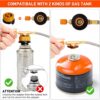 2b6c40edf79296ba SUPRBIRD Campingkocher 3500W Klein Faltbar Camping Gaskocher mit Piezozündung,klappbare Windschutzscheiben,Adapter Gasherd,Mini Gasbrenner für Outdoor Picknick Trekking Hiking reise,kissen,nackenrol